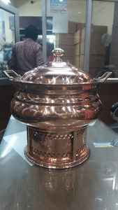 Luxueux cuivre martelé dessus de Table chauffe-plat nouveau mariage fantaisie décoratif à la main dessus de Table élégant chauffe-plat - Product Image 3