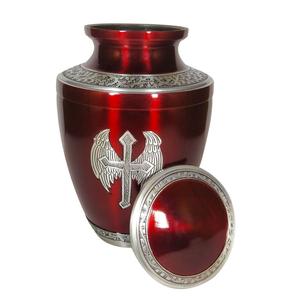 Urne commémorative en laiton pour animaux de compagnie pour cendres d'animaux de compagnie Urne funéraire en métal or adulte. - Product Image 1