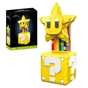 Pour <span class=keywords><strong>Lego</strong></span> MOC pour <span class=keywords><strong>Super</strong></span> <span class=keywords><strong>Mario</strong></span> <span class=keywords><strong>Super</strong></span> Etoile, ensemble de blocs en plastique ABS, jouet éducatif électronique DIY, style modèle de dessin animé - Product Image 1