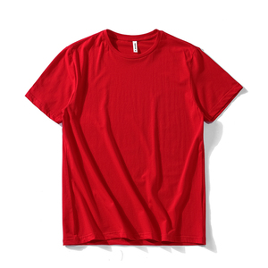 Haute qualité hommes O cou t-shirts couleur unie coton T-shirts en gros meilleure qualité vierge personnalisé surdimensionné t-shirt - Product Image 1