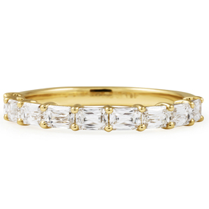 Bague de mariage demi-alliance hybride en diamant de laboratoire de 0,85 carat – Catégorie de produit : Bagues en diamant - Product Image 1