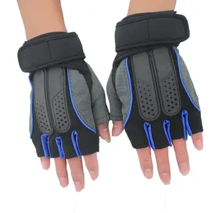 Gants de musculation en néoprène et cuir respirants et légers pour la vente en gros, avec logo personnalisé, pour la salle de sport - Product Image 3