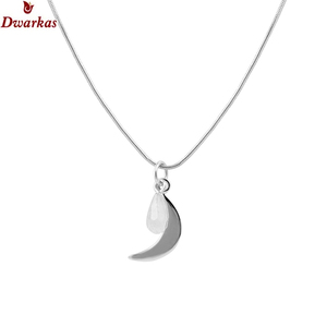 Collar con Colgante de Piedra de cuarzo rosa natural simple de Plata de Ley 925 personalizado, conjunto de joyería para mujer, regalos de cumpleaños - Product Image 3