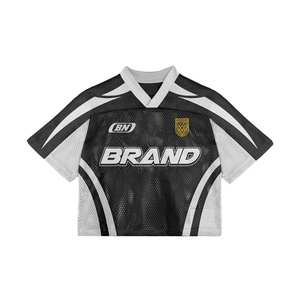Vêtements de sport personnalisés, maille en polyester, vêtements de football unisexe de style hip-hop, maillot de football, uniforme de club de football personnalisé - Product Image 1