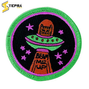 Nueva llegada del mejor proveedor, logotipos de ropa de PVC personalizables, parches bordados en forma de flor, sombrero de hierro impreso Tepa, fieltro - Product Image 2