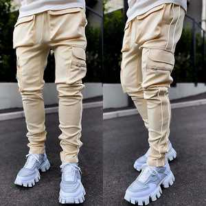 กางเกงคาร์โก้ของผู้ชายใหม่กางเกงคาร์โก้ผ้าฝ้าย100% ดีไซน์ตามสั่งมี6กระเป๋าหลายกระเป๋า - Product Image 2