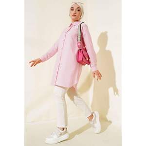 Poudre de chemise rayée à boutons métalliques - Product Image 2