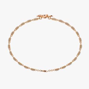 สร้อยข้อมือเพชรโมอิสสีโรสโกลด์สำหรับผู้หญิงสร้อยข้อมือเพชรเม็ดเดี่ยวสีเงิน/10K/14K เครื่องประดับเพชรเม็ดสีโรสโกลด์ชั้นดีดีไซน์ใหม่ - Product Image 4