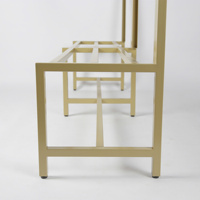 LBN Meuble de rangement multifonctionnel en acier inoxydable empilable avec porte-chaussures et armoire intégrée pour entrée et salle de bain