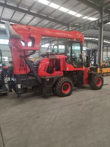 Carretilla elevadora diésel con pluma telescópica-Carretilla elevadora y grúa 2 en 1 para elevación y manipulación de carga - Product Image 4