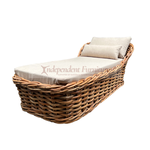 Nouvelles chaises longues extérieures en rotin naturel pour les applications de villa de salon d'hôtel de jardin de terrasse - Product Image 2