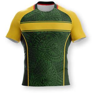 Fournisseur d'uniformes de rugby OEM, ensemble de shorts en jersey 100% polyester respirant, à séchage rapide, écologique, de qualité supérieure, logo personnalisé - Product Image 3