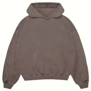Sudadera con Capucha Extra Grande Unisex para Hombre, Logotipo Personalizado Bordado, Térmica, Gruesa, de Invierno, Personalizable, Lisa, Teñida, Sólida - Product Image 4