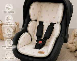 Housses de siège auto pour bébé en mousseline de coton 100% douce, universelles, respirantes, coussinets de poussette, fournisseur direct, fabriqué en Turquie - Product Image 3