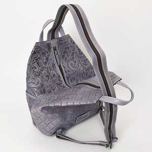 Western Tooled Mochila Bolso de cuero bohemio Floral Mano Tooled Designer Western Cowhide Purse Bolso tallado a mano al mejor precio - Product Image 2