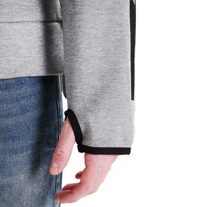 Sudadera con capucha unisex con cremallera media en blanco de 350gsm hecha en Pakistán - Product Image 6