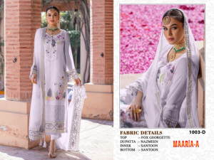 Venta al por mayor pesado Georgette Salwar Kameez para damas desgaste del banquete de boda con bordado codificación trabajo India desgaste de la boda - Product Image 2