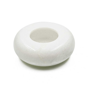 Logotipo personalizado aceptado Cenicero redondo de mármol blanco de lujo de la mejor calidad Accesorios para fumar Directo DE LA India - Product Image 4