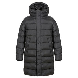 Vente en gros OEM Service Logo personnalisé Longue veste en coton pour hommes avec col montant Imperméable et coupe-vent - Product Image 6