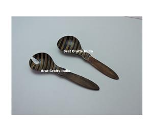 Ensemble de service en corne polie unique de style classique pour le petit-déjeuner et les repas, prix d'usine, design moderne - Product Image 2