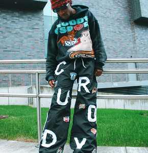 ชุดวอร์มมีฮู้ดสำหรับผู้ชาย450GSM พิมพ์ลายเฟรนช์เทอร์รี่100% เต็มตัวกำหนดได้เอง - Product Image 1