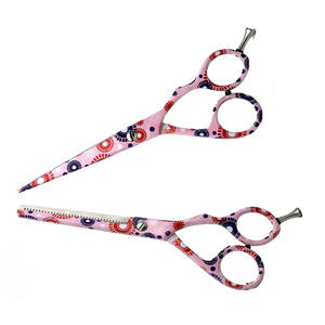 Kit de tijeras de peluquero de Venta caliente, maquinilla de afeitar de peluquero personalizada y cizalla de corte de adelgazamiento, tijera de acero inoxidable de 5,5" - Product Image 4