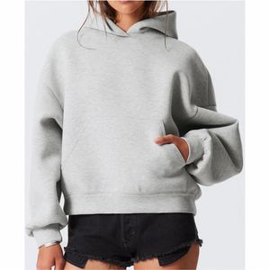 Sweats à capuche d'hiver respirants pour femmes avec logo personnalisé sur le devant, faible MOQ, design à épaules tombantes, en vente, sweats à capuche pour femmes - Product Image 4