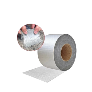 Ruban adhésif transparent en aluminium Mucit Home, imperméable, pour surfaces irrégulières, réparation de toits, tuyaux, bacs, rebords - Rouleau de 5m - Product Image 1