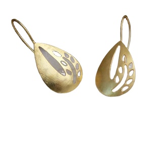 World Women's Custom Design <b>Long</b> Ear Wire Statement Drop <b>Earrings</b> Natural Gold Antique Plated Brass Silver Plated Jewelry - Product Image 1