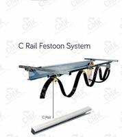 Système de câbles festonnés en aluminium robuste CMK, avec rail en I, pour grues EOT, résistant à la corrosion, gestion des câbles lourds