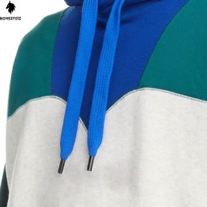 เสื้อฮู้ดแขนสั้นมีซิปสำหรับผู้ชายเสื้อมีฮู้ดปักลายแฟชั่นพลอยเทียมสำหรับผู้ชาย - Product Image 4