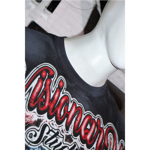 T-shirt vintage délavé à l'acide T-shirt streetwear surdimensionné unisexe Chemise en coton avec logo personnalisé Fournisseur OEM - Product Image 2