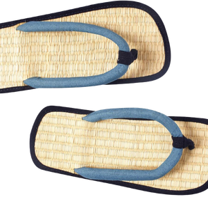 รองเท้าแตะหญ้าทะเลธรรมชาติระบายอากาศน้ำหนักเบาสวมใส่สบายกลางแจ้งทำด้วยมือบัวสีน้ำเงินเป็นมิตรกับสิ่งแวดล้อม - Product Image 3