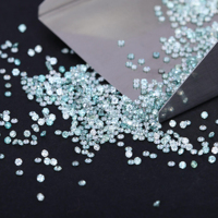 Diamant de laboratoire CVD RCK Global LC teinté bleu taille 1/4, clarté VVS-SI, taille brillant 3.90-4.10 MM, 0.23-0.29 CT