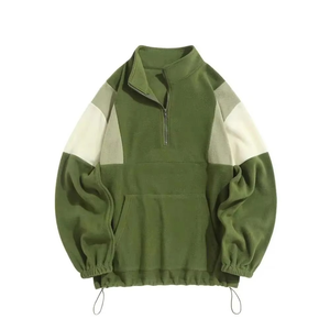 Sudadera Personalizada para Hombre, 100% Algodón, Talla Grande, con Capucha, Media Cremallera, Logotipo Bordado en Chenilla, Transpirable, para Invierno - Product Image 4