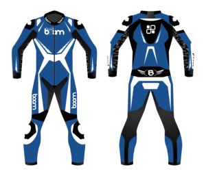 Boomletcorp Dernière conception Combinaison de course de moto pour hommes Logo personnalisé Moto 100% Costumes en cuir d'origine Combinaison d'équitation de qualité supérieure - Product Image 3