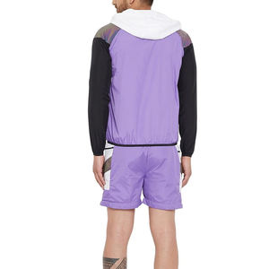 Conjunto Deportivo Personalizado Unisex, Transpirable, con Estampado Urbano, Chaqueta Cortavientos Ligera de Poliéster/Nailon con Cierre y Pantalones Jogger - Product Image 4