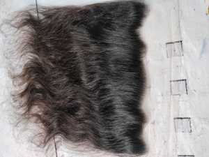 Transparente 13*4 13*5 HD encaje Frontal cabello humano 13*6 14 pulgadas cabello humano ondulado crudo templo extensiones de cabello ondulado - Product Image 4