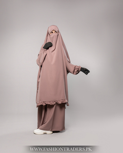 Venta al por mayor personalizado elegante modesto Jilbab para mujeres musulmanas tela de poliéster transpirable moda musulmana tradicional simple - Product Image 3