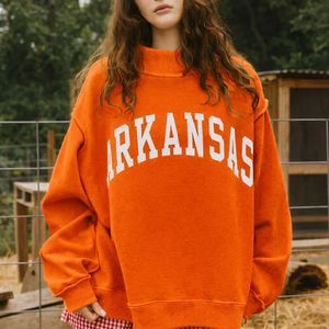 Women Winter Long Oversized Mockneck Pullover Warm Soft Cotton Blend Casual Streetwear <b>Top</b> with Front Logo - Product Image 3