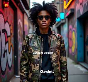 แจ็กเก็ตหนังตัวแทนที่ได้รับการออกแบบโดยศิลปินเสื้อแจ็คเก็ตหนังมหาวิทยาลัยทำด้วยมือสไตล์ที่ไม่ซ้ำใครเสื้อนอกพรีเมี่ยมที่ปรับแต่งได้ - Product Image 5