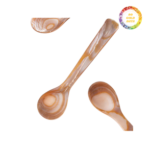 Cuchara de concha de perla hecha a mano sostenible de Vietnam Ideal para presentación de caviar, sal y comida de lujo - Product Image 5