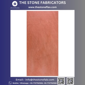 แผ่นวีเนียร์หินยืดหยุ่นยืดหยุ่นหินทราย Agra สีแดง TSF อินเดีย - Product Image 5