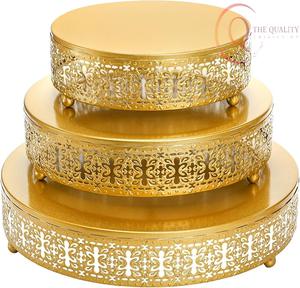 Base para Pastel de Metal Premium con Textura Elegante, Perfecta para la Presentación de Pasteles y Decoración del Hogar - Product Image 1