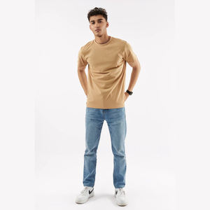 Tricoté formel pour hommes de haute qualité pour chemises T-shirt d'impression numérique lavé 100% coton lourd personnalisé - Product Image 4