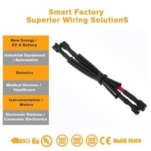 أسلاك توصيل مخصصة للأجهزة، ضفيرة أسلاك قابلة للتمدد مع عزل PVC/PBT، محول للشبكات الحاسوبية ولوحات الدوائر المطبوعة - Product Image 3