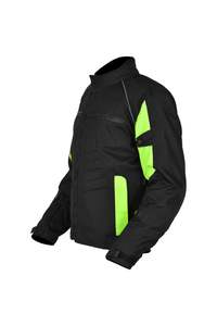 Veste d'hiver de sécurité pour hommes de marque personnalisée 100% tissu de velours côtelé de coquille de polyester longue veste de moto textile de moto mince - Product Image 4