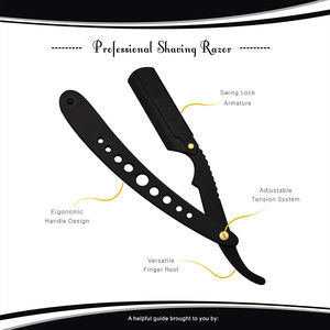 The Chief Classic Professional Straight Edge Barber Razor - Salon Quality Cut Throat Shavette - Product Image 3