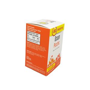 Boîte d'emballage de pilules de vitamines en gros, personnalisée, avec revêtement UV mat laminé, gaufrée, recyclable - Product Image 1