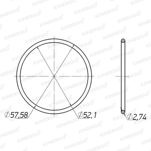 Joint torique ORGM09 pour ORGM09 BW 310mm LU (A618, 47RH, 47RE, 48RE) A618, 47RH, 47RE, 48RE (BW 310mm LU) - Product Image 2